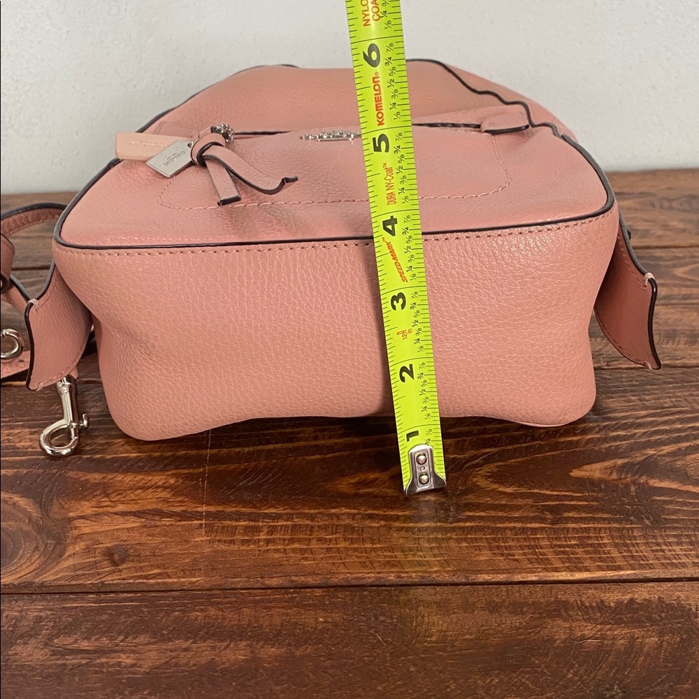 Coach Pink Pebbled Leather Mini Backpack - Picture 16 of 16